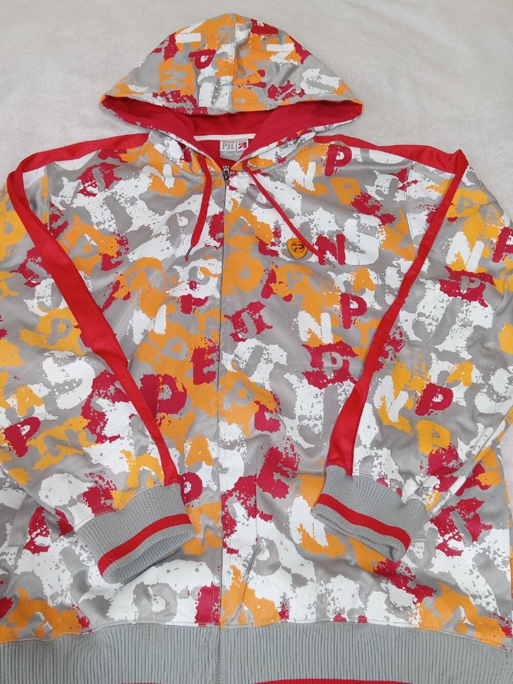 Vintage Y2K Pepe Jeans London Full Zip Hoodie Mens 2XL Graffiti Streetwear - Picture 12 of 15